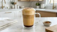 Σπιτικό pumpkin spice latte με αληθινή κολοκύθα και σφιχτό αφρόγαλα