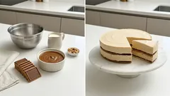 Τούρτα παγωτό με 3 υλικά: κρεμώδης, χωρίς ψήσιμο και έτοιμη για την κατάψυξη