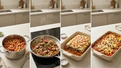 Ζυμαρικά ολικής στο φούρνο με λουκάνικο και λαχανικά – δεμένη σάλτσα, ωραίο ρόδισμα