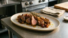 Αρνίσια παϊδάκια στο τηγάνι με σάλτσα σταφυλιού «σαν μέλι» — έτοιμα σε 30′