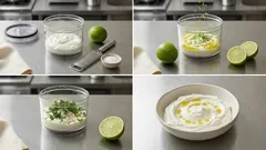 Ντιπ γιαουρτιού με λάιμ και μυρωδικά στο μπλέντερ – δροσερό σε 5′