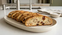 Παξιμαδάκια με αμύγδαλα και σταφίδες: διπλοψημένα, τραγανά και κρατάνε μέρες