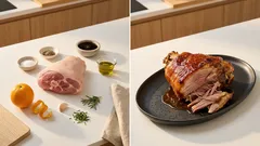 Χοιρινό κότσι λουκούμι στον φούρνο με πετιμέζι – τρυφερό μέσα, τραγανό έξω